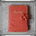 Protège carnet de santé personnalisé en tissu gaze de coton avec Prénom et/ou Date de naissance